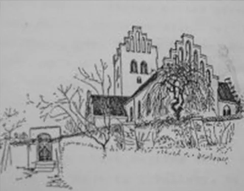 illustration af kirken